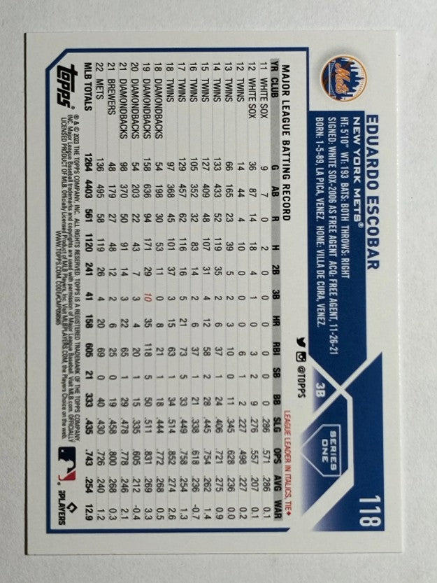2023 Topps #118 Eduardo Escobar