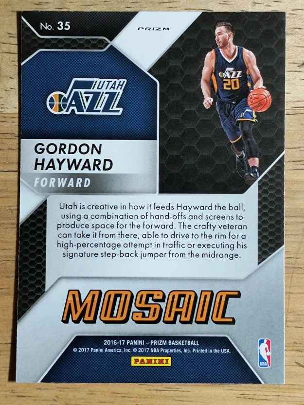 2016-17 Panini Prizm Mosaic #35 Gordon Hayward