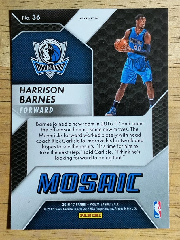2016-17 Panini Prizm Mosaic #36 Harrison Barnes