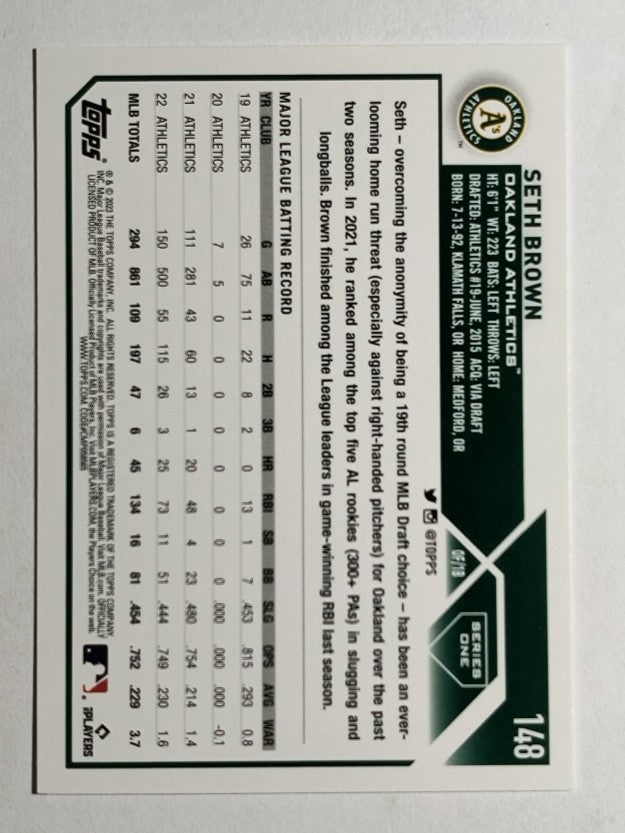 2023 Topps #148 Seth Brown