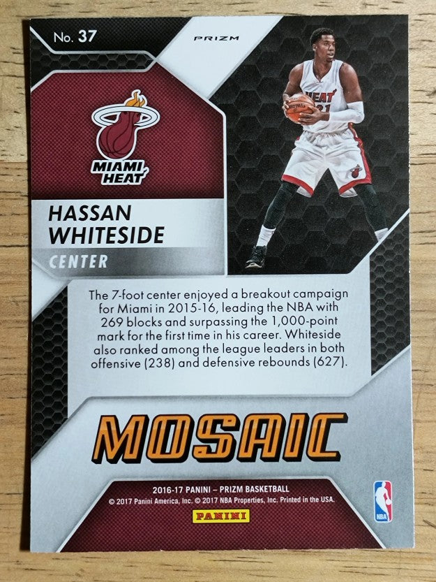 2016-17 Panini Prizm Mosaic #37 Hassan Whiteside