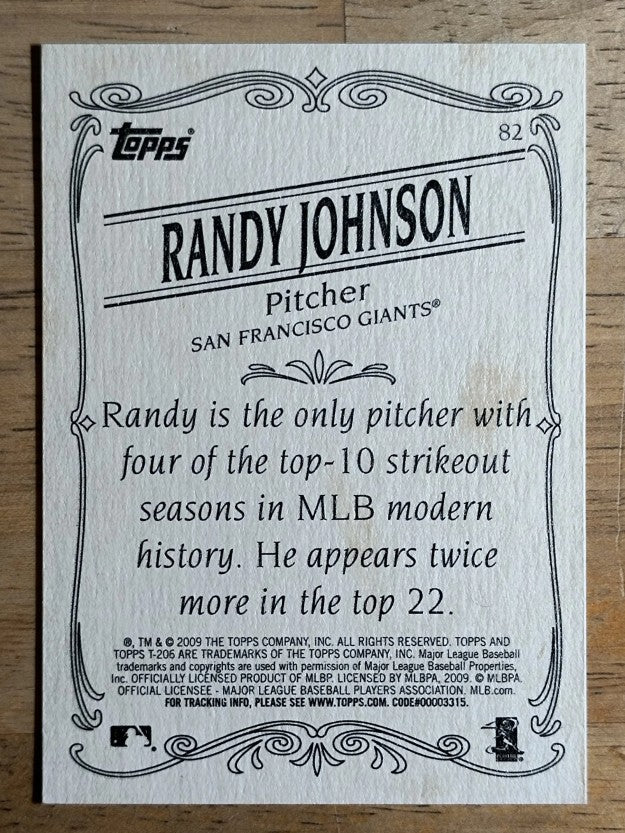 2009 Topps 206 #82 Randy Johnson