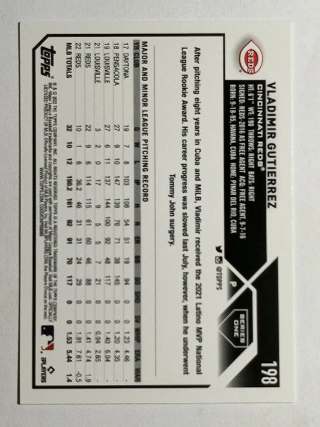 2023 Topps #198 Vladimir Gutierrez