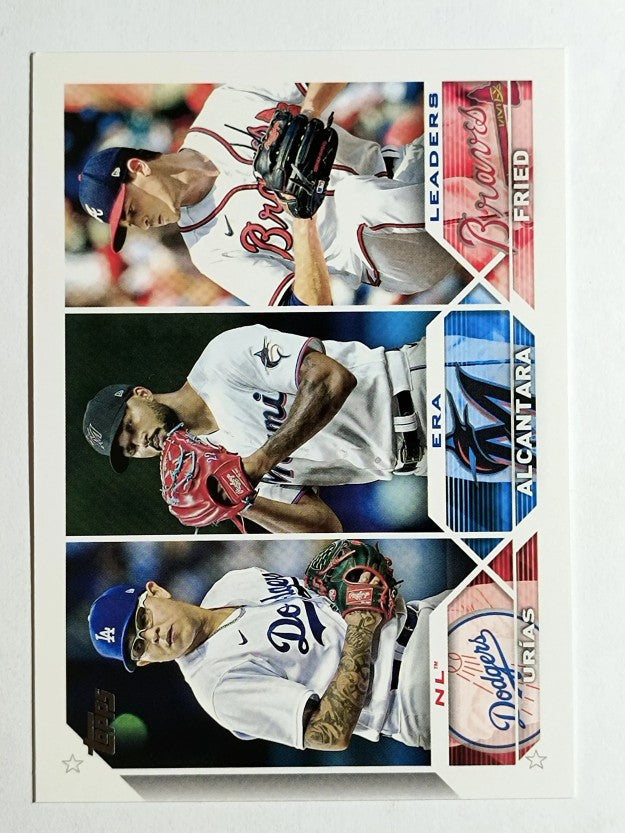 2023 Topps #211 Max Fried/Sandy Alcantara/Julio Urias LL