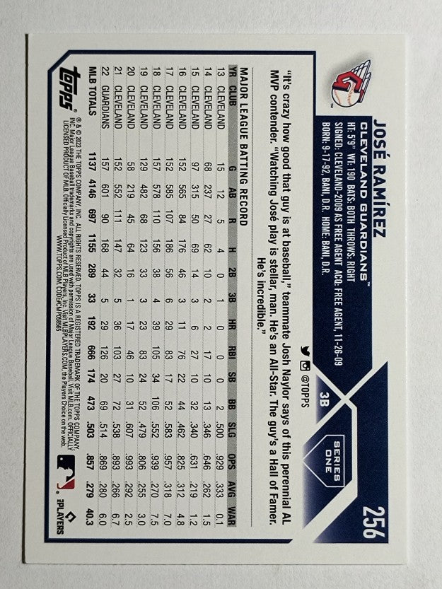 2023 Topps #256 Jose Ramirez