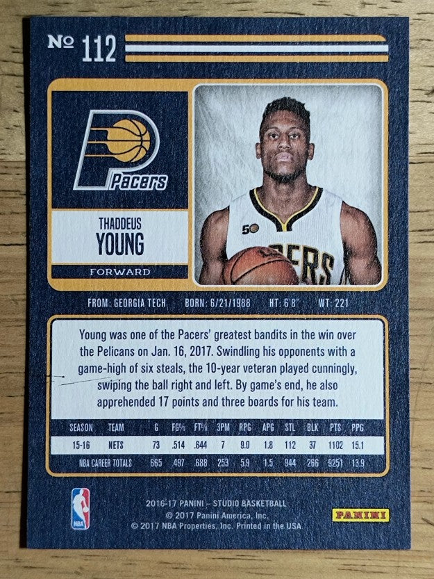 2016-17 Studio #112 Thaddeus Young SE