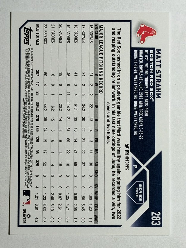 2023 Topps #283 Matt Strahm