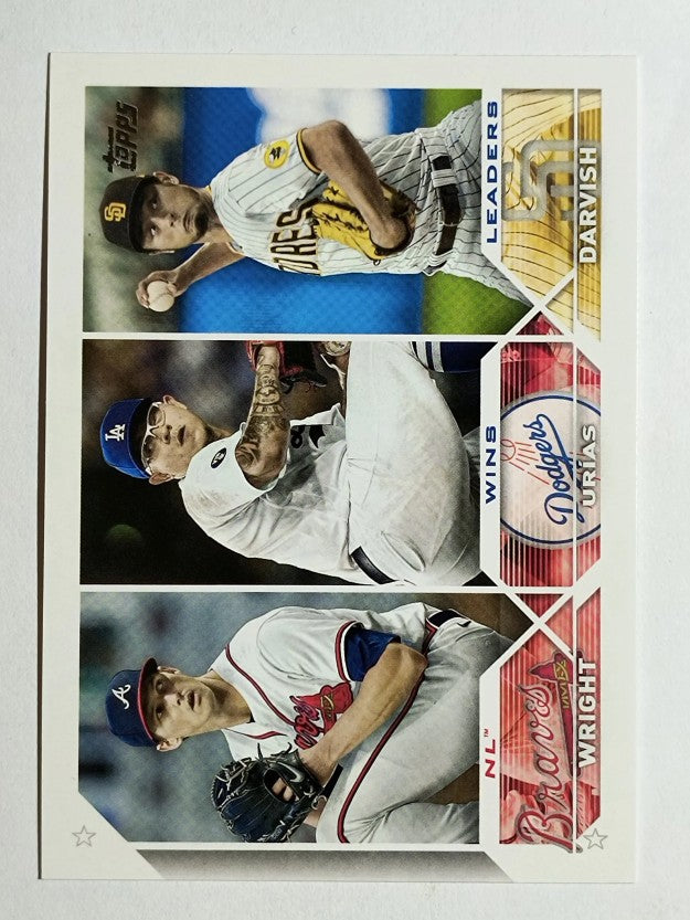 2023 Topps #284 Yu Darvish/Julio Urias/Kyle Wright LL