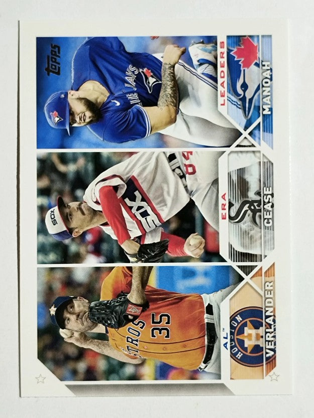 2023 Topps #311 Alek Manoah/Justin Verlander/Dylan Cease LL