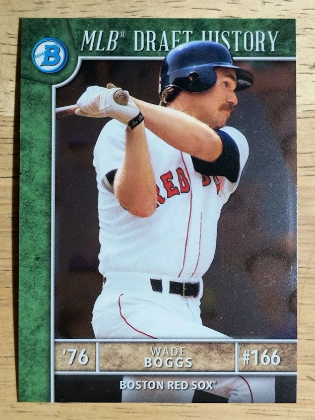 2017 Bowman Chrome Draft MLB Draft History #MLBDWB Wade Boggs