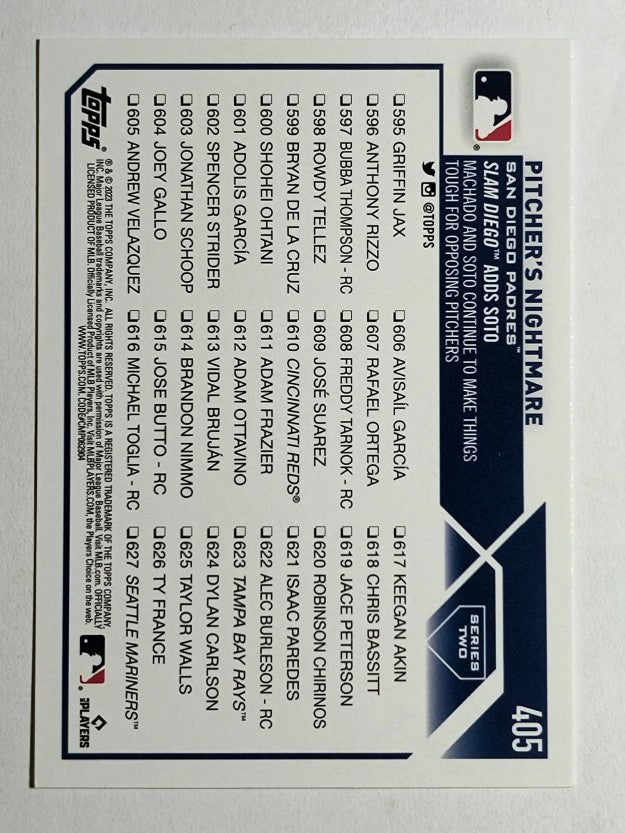 2023 Topps #405 Juan Soto/Manny Machado CC