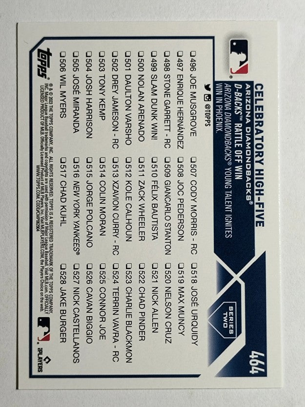 2023 Topps #464 Alek Thomas/Geraldo Perdomo CC