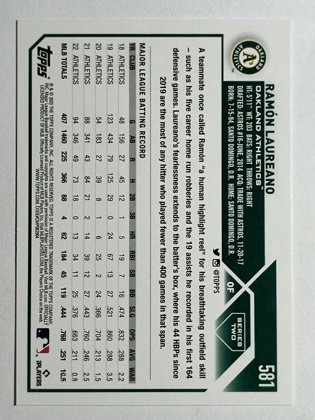2023 Topps #581 Ramon Laureano