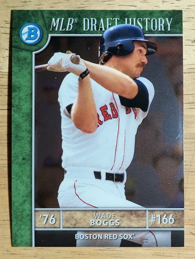 2017 Bowman Chrome Draft MLB Draft History #MLBDWB Wade Boggs
