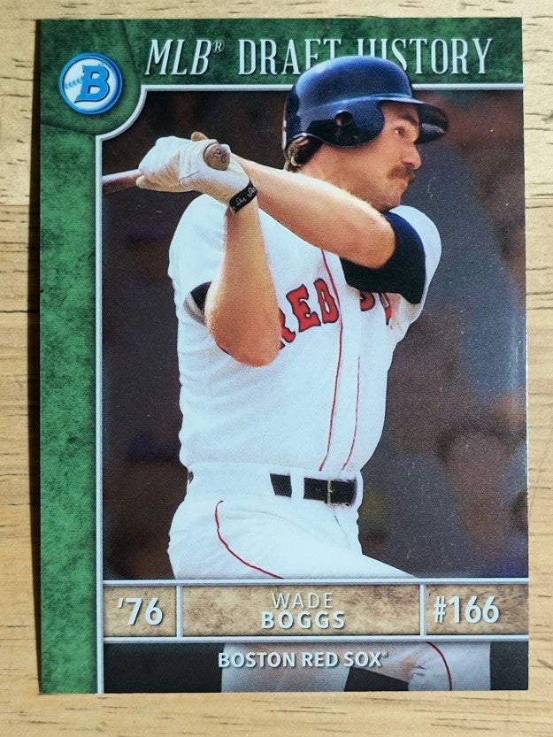 2017 Bowman Chrome Draft MLB Draft History #MLBDWB Wade Boggs