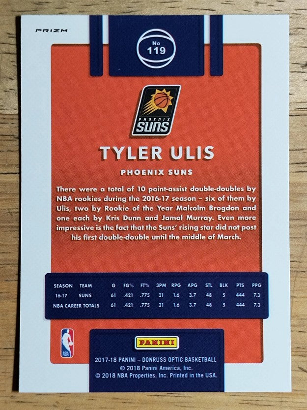 2017-18 Donruss Optic Blue Velocity #119 Tyler Ulis