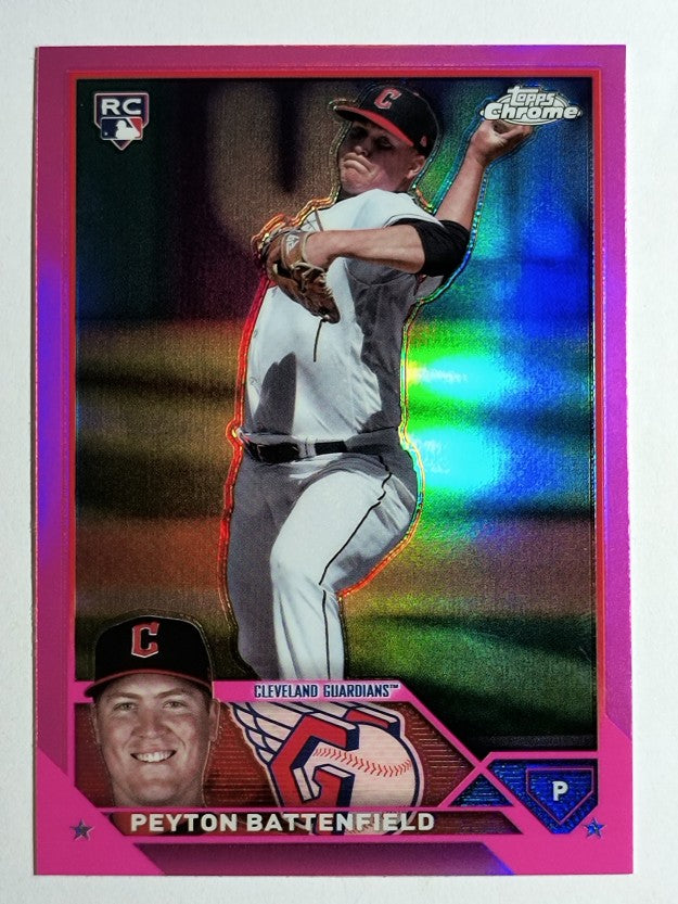 2023 Topps Chrome Update Pink Refractors #USC102 Peyton Battenfield