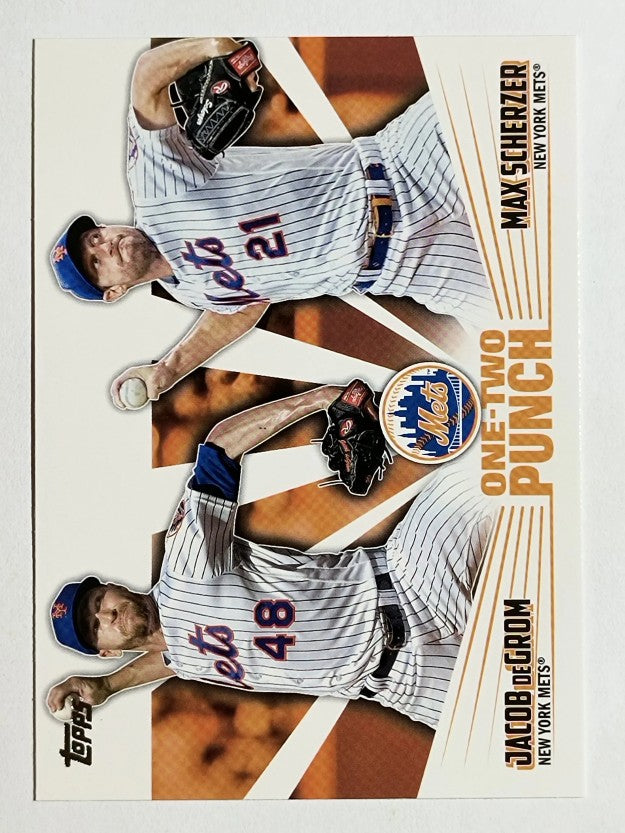 2023 Topps One Two Punch #12P15 Jacob deGrom/Max Scherzer