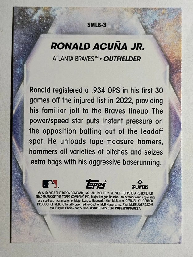 2023 Topps Stars of MLB #SMLB3 Ronald Acuna Jr.