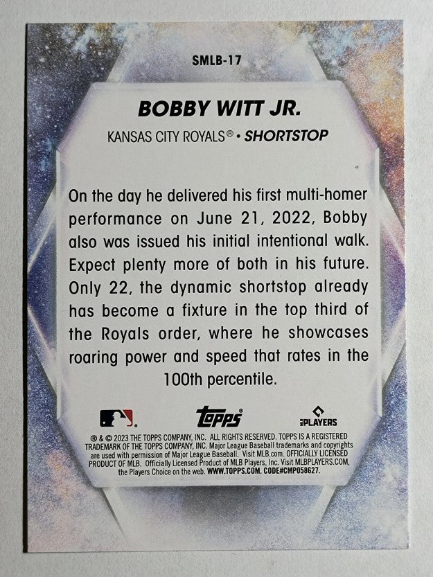 2023 Topps Stars of MLB #SMLB17 Bobby Witt Jr.
