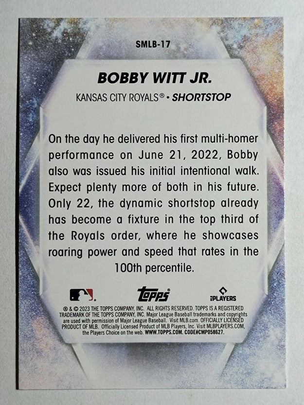 2023 Topps Stars of MLB #SMLB17 Bobby Witt Jr.