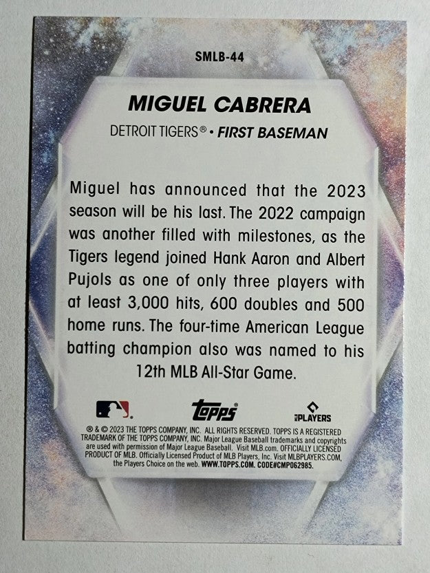 2023 Topps Stars of MLB #SMLB44 Miguel Cabrera
