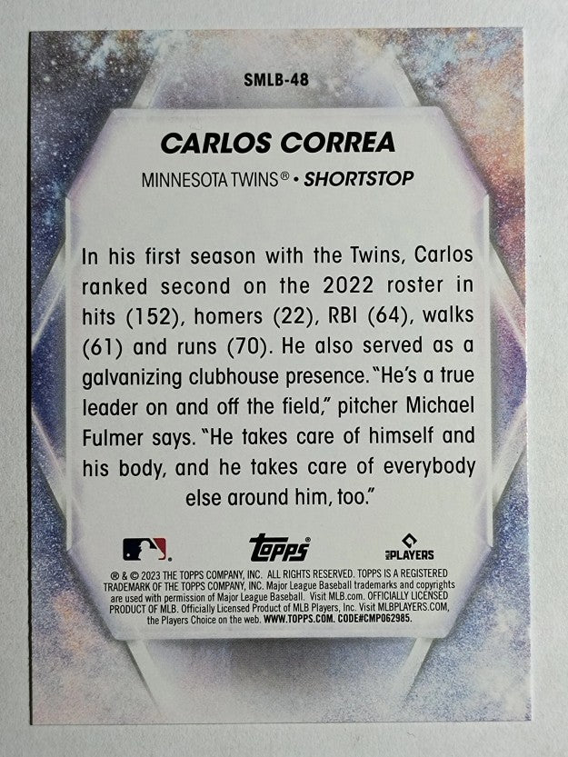 2023 Topps Stars of MLB #SMLB48 Carlos Correa
