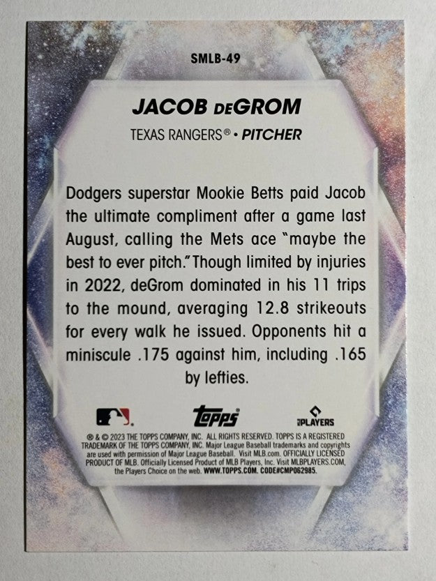 2023 Topps Stars of MLB #SMLB49 Jacob deGrom