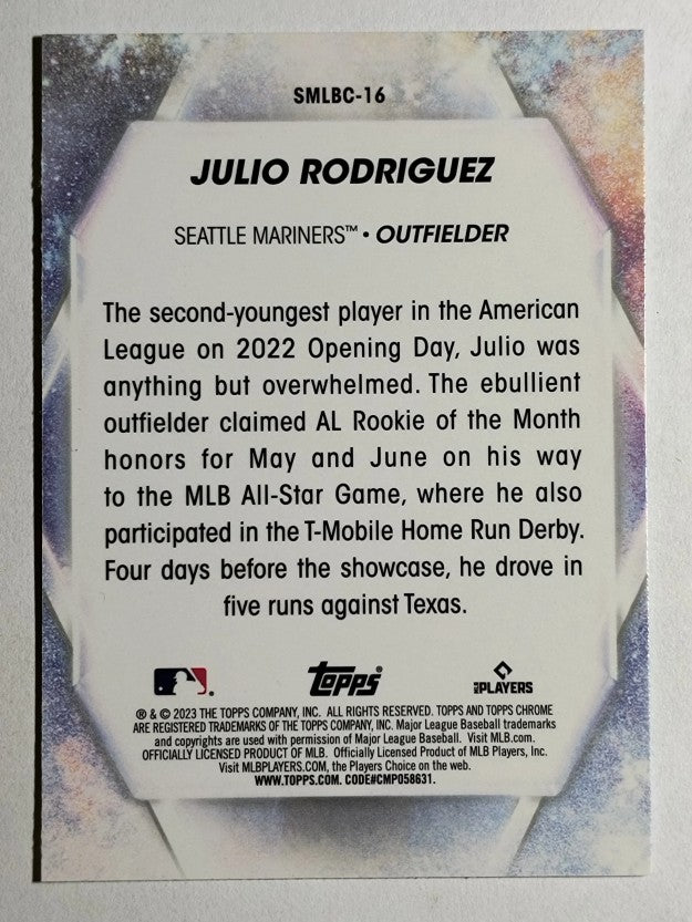 2023 Topps Stars of MLB Chrome #SMLBC16 Julio Rodriguez