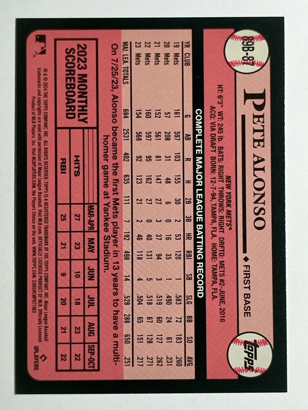 2024 Topps '89 Topps #89B87 Pete Alonso