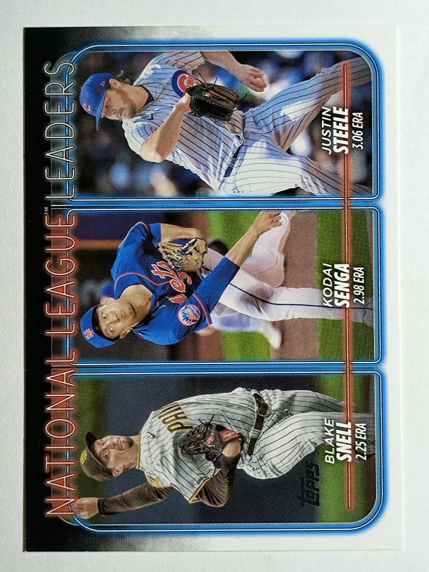 2024 Topps #212 Justin Steele/Blake Snell/Kodai Senga LL