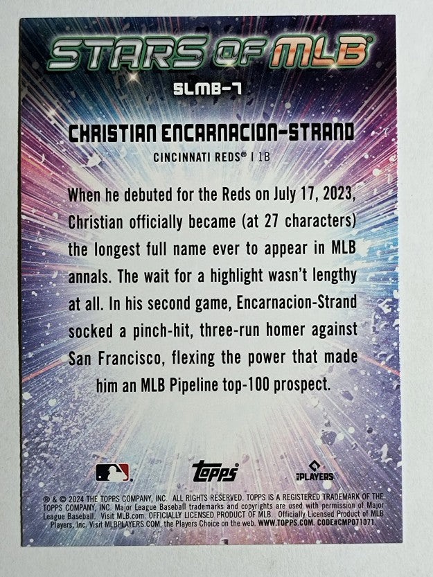 2024 Topps Stars of MLB #SMLB7 Christian Encarnacion-Strand