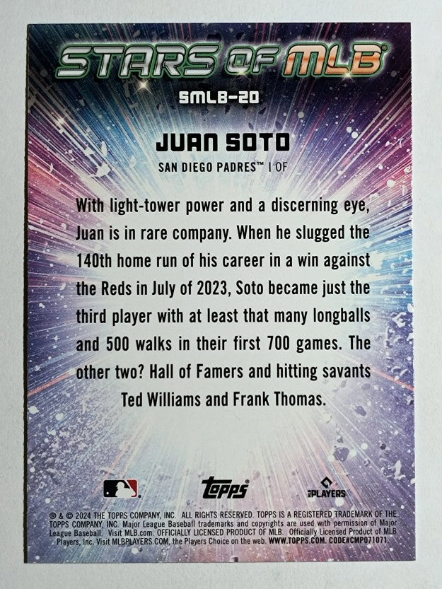2024 Topps Stars of MLB #SMLB20 Juan Soto