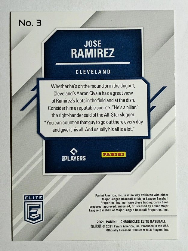 2021 Elite #3 Jose Ramirez