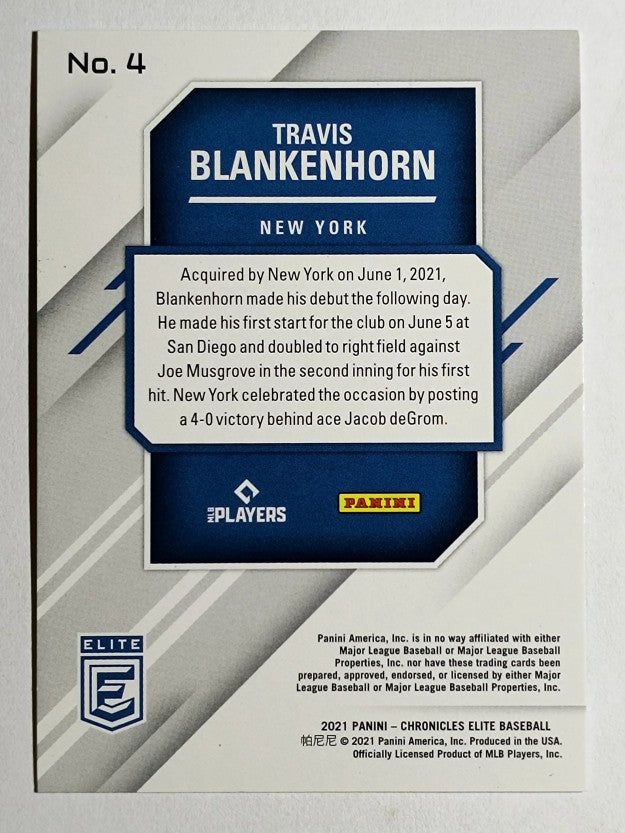 2021 Elite #4 Travis Blankenhorn RC