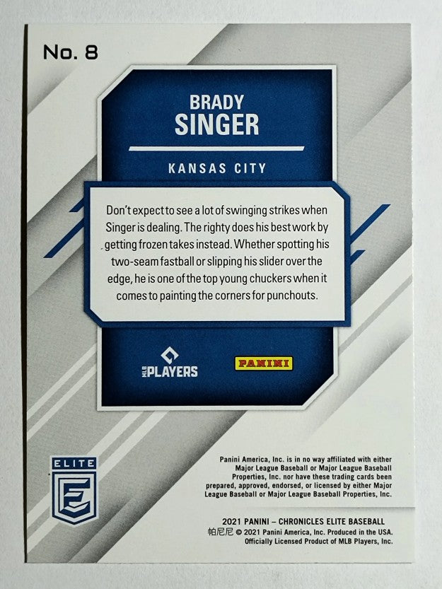 2021 Elite #8 Brady Singer RC