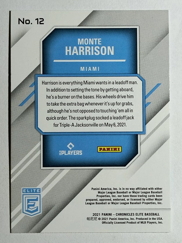 2021 Elite #12 Monte Harrison RC