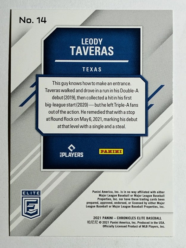 2021 Elite #14 Leody Taveras RC