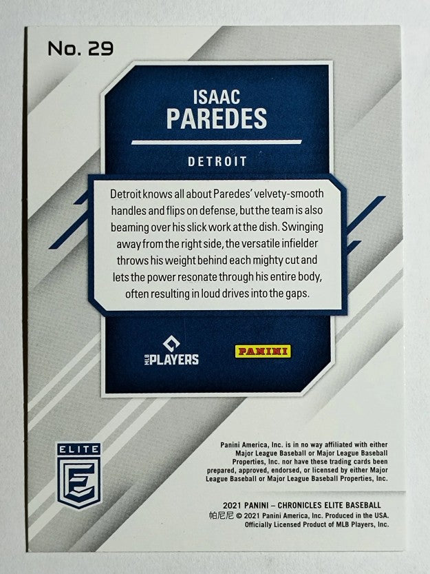 2021 Elite #29 Isaac Paredes RC