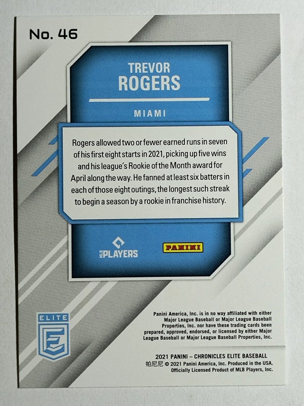 2021 Elite #46 Trevor Rogers RC