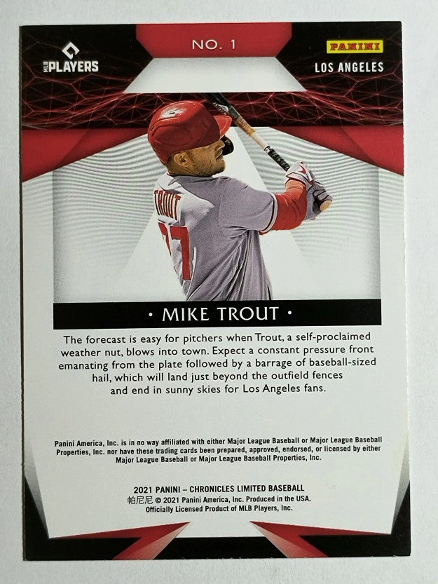 2021 Limited #1 Mike Trout