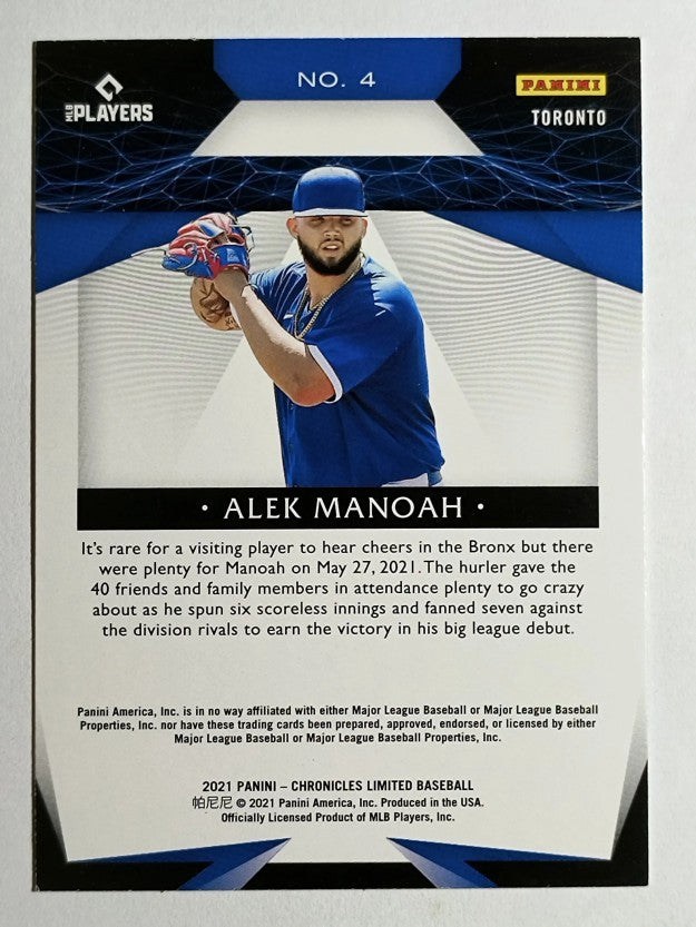 2021 Limited #4 Alek Manoah RC