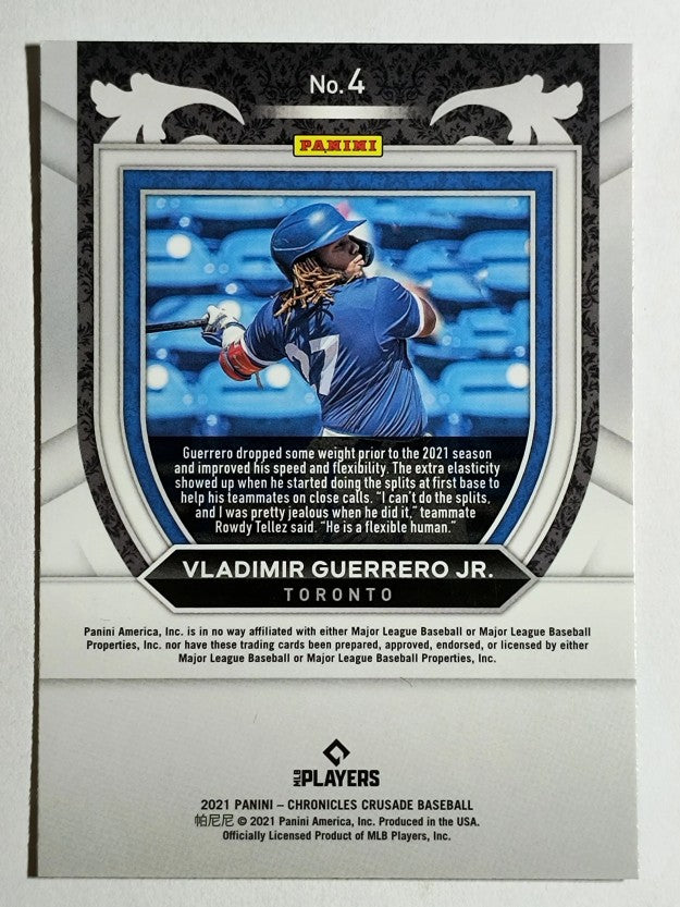 2021 Panini Crusade #4 Vladimir Guerrero Jr.