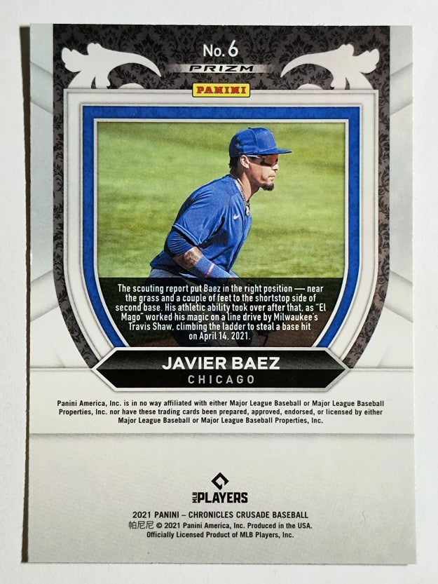 2021 Panini Crusade Building Blocks #6 Javier Baez