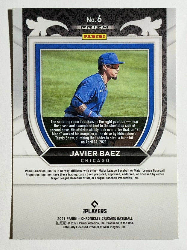 2021 Panini Crusade Holo #6 Javier Baez