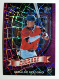 2021 Panini Crusade Purple Velocity #8 Geraldo Perdomo