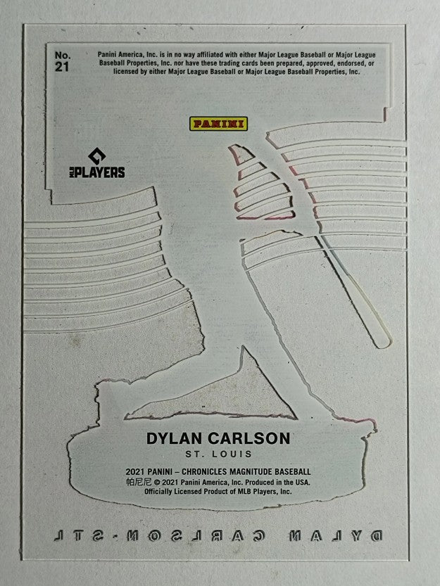 2021 Panini Magnitude #21 Dylan Carlson RC