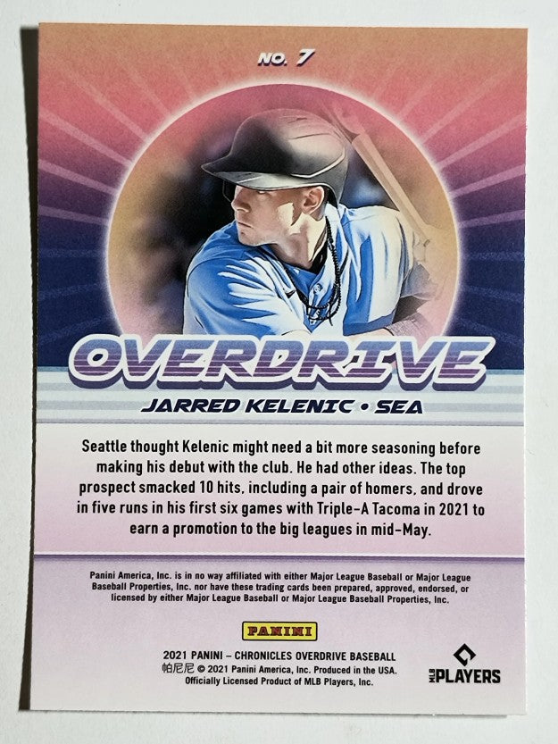 2021 Panini Overdrive #7 Jarred Kelenic RC