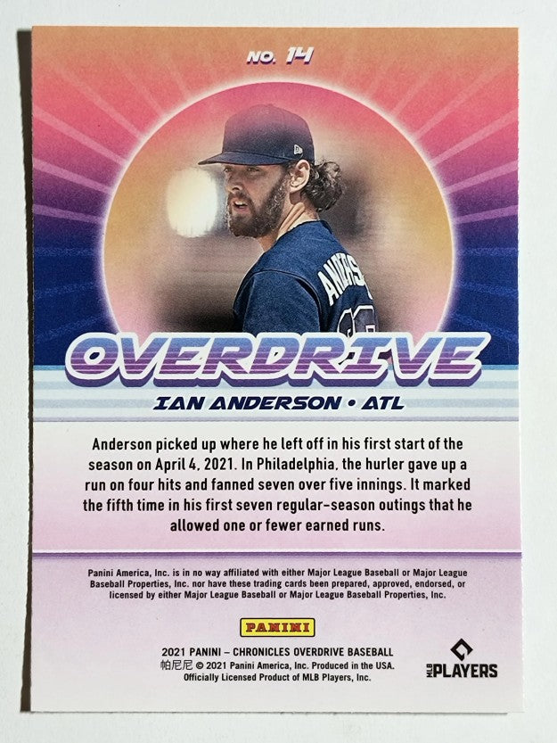 2021 Panini Overdrive #14 Ian Anderson RC