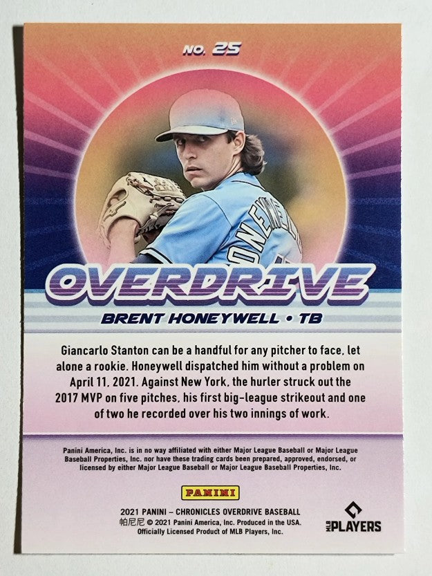 2021 Panini Overdrive #25 Brent Honeywell RC
